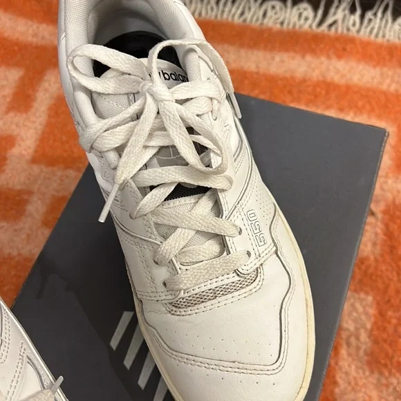 New Balance 550 Logo Patch Lace-Up Sneakers - Picture 6 of 11